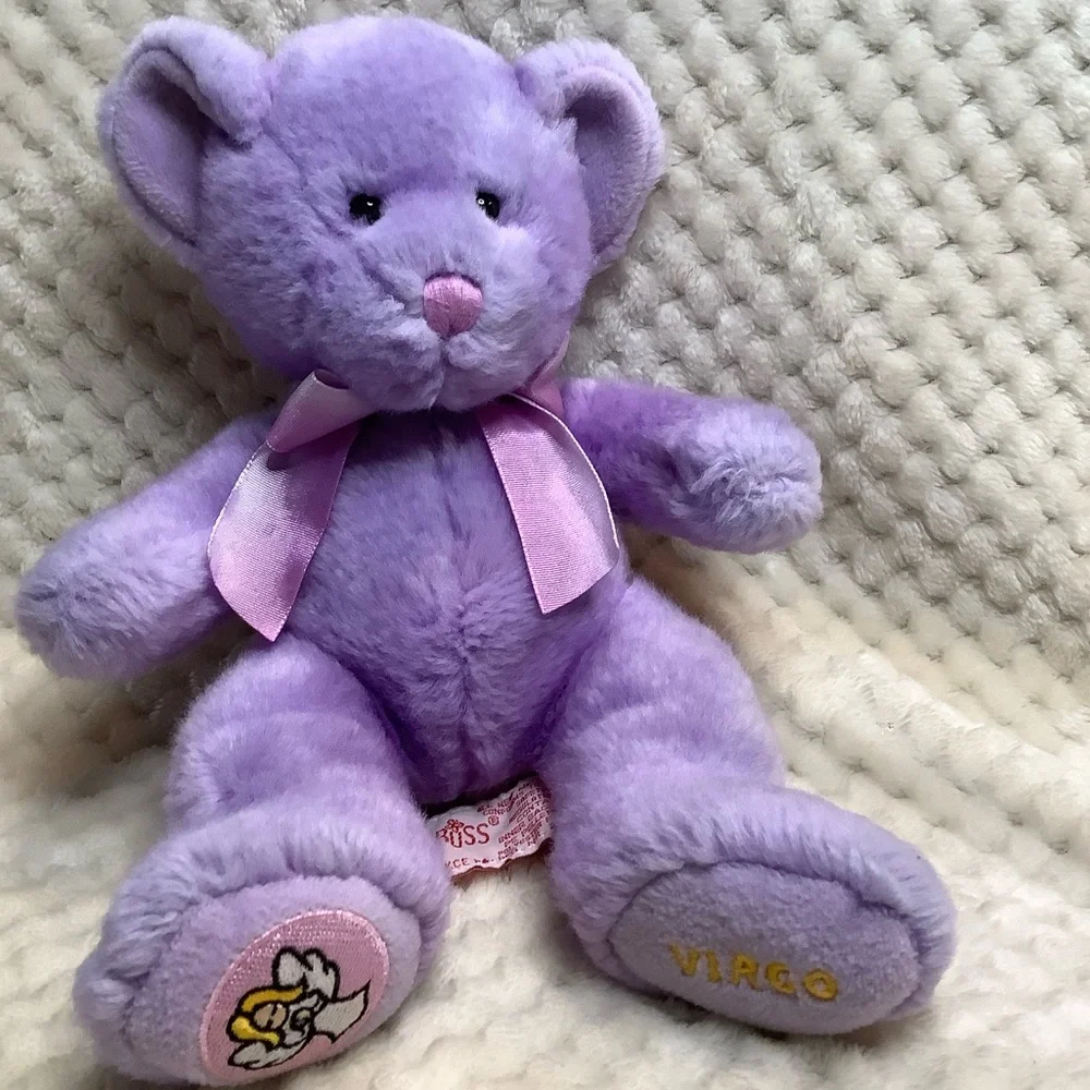 Russ Berrie | Toys | Russ Berrie Plush Purple Virgo Zodiac Bear